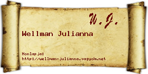 Wellman Julianna névjegykártya